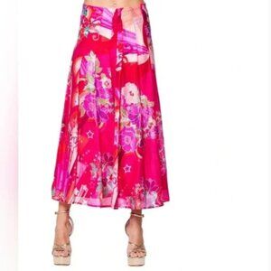 Anthropologie NWT CIEBON Pleated Midi Skirt size XS